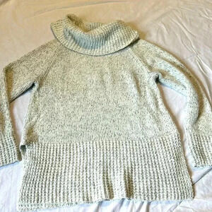 DKNY  cowl neck black and white sweater M